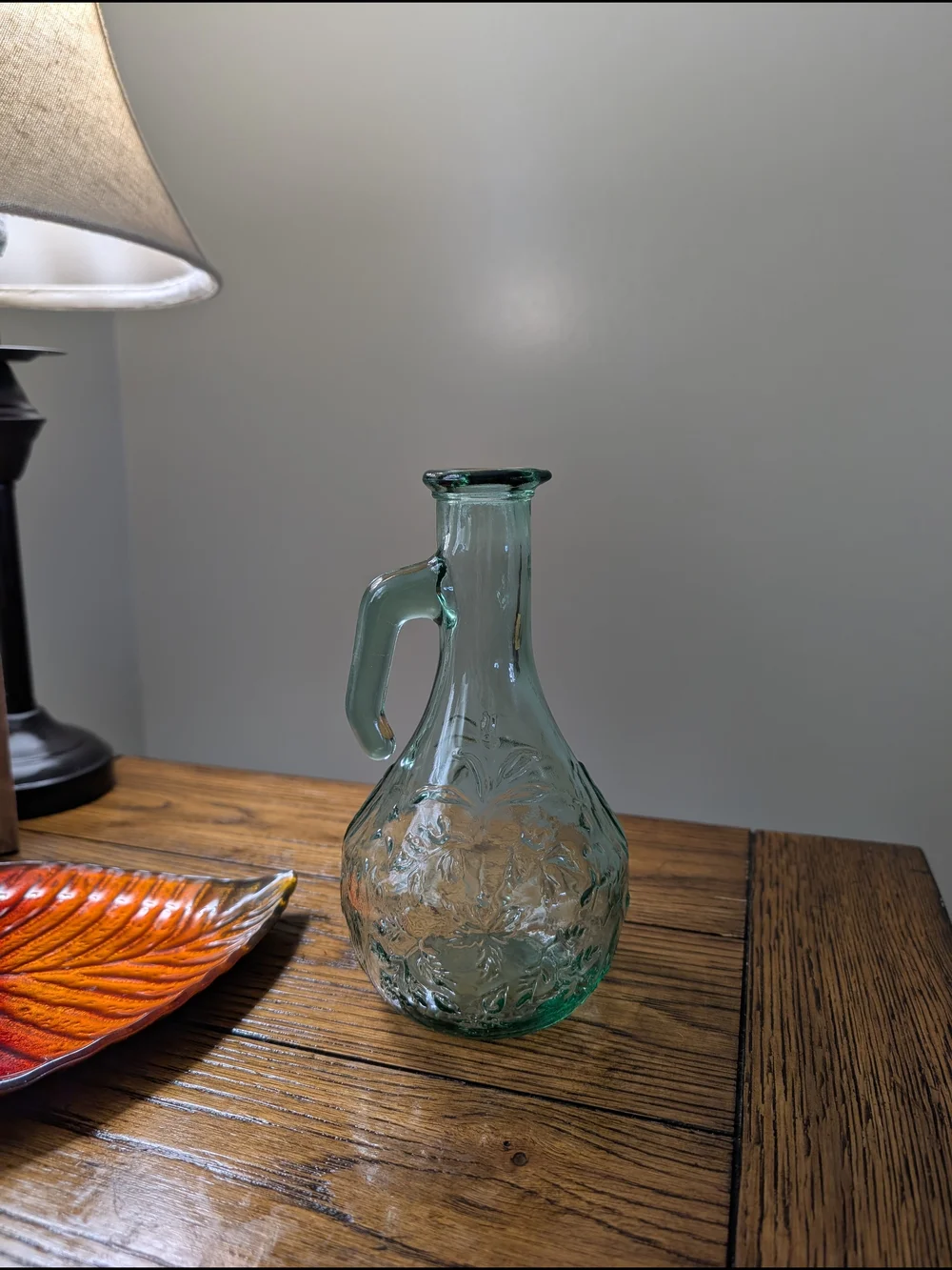 Vintage Canadian Light Green Glass Bottle